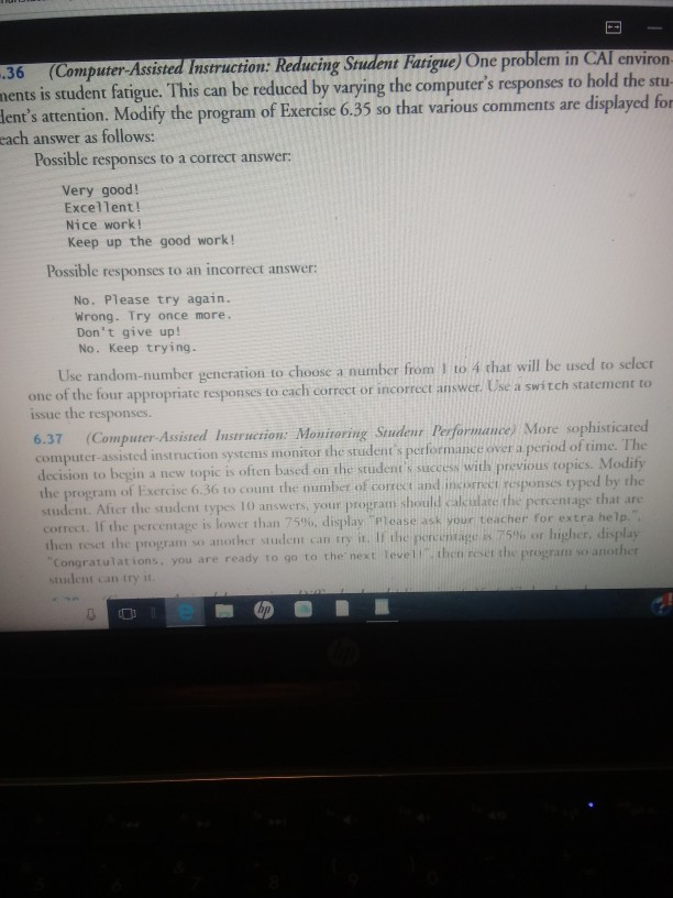  This is Java Programming!!! Really need help with exercise 6.37!!! Exercise