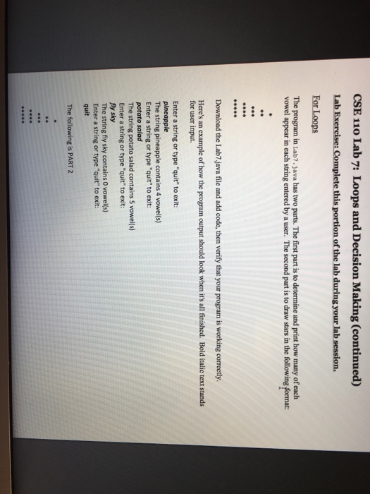  Does anybody can help me to complete the Lab7.java? Thank you