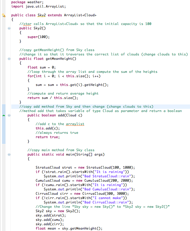 When one class holds many references to instances of another class, we
