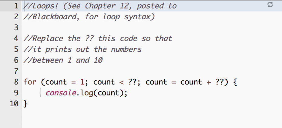 In this lab well practice some fundamental programming concepts. For each of