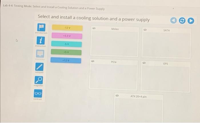  Lab 4-4: Testing Mode: Select and Install a Cooling Solution and