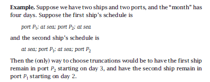 that owns n ships shipping and provides service to n ports. Each