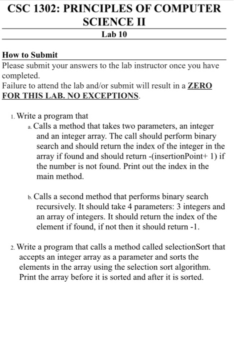  Java selection and sort problem. Thanks! Write a program that a.