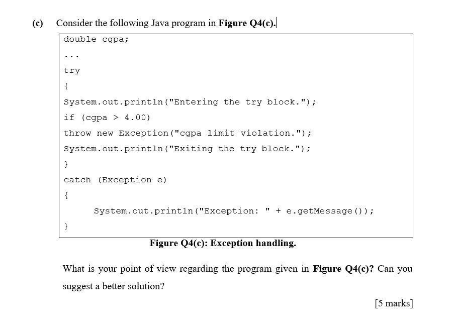 urgent. do in netbean JAVA (c) Consider the following Java program in