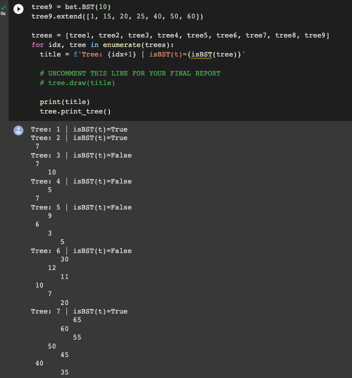 that receives a list L and builds and returns a binary search