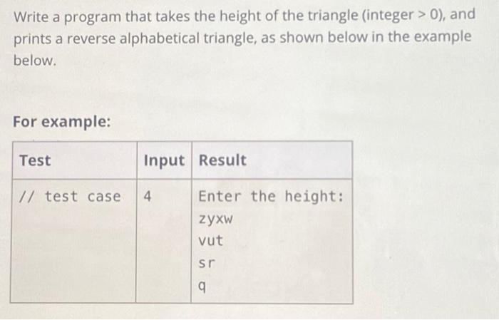 write the code in vs code form Write a program that takes