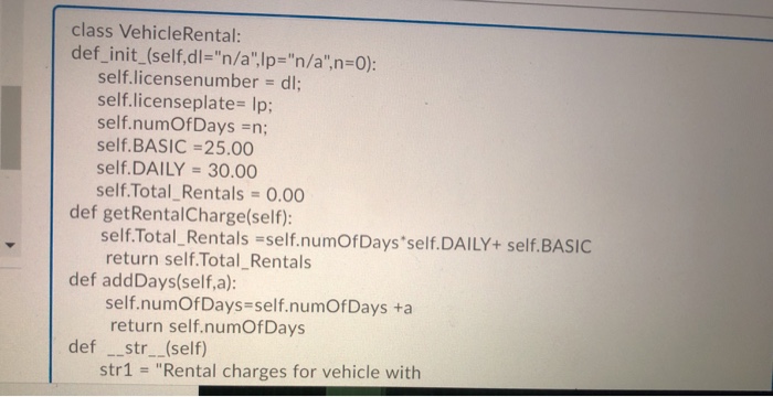number of vehicle rentals so far. Assume that the number of times