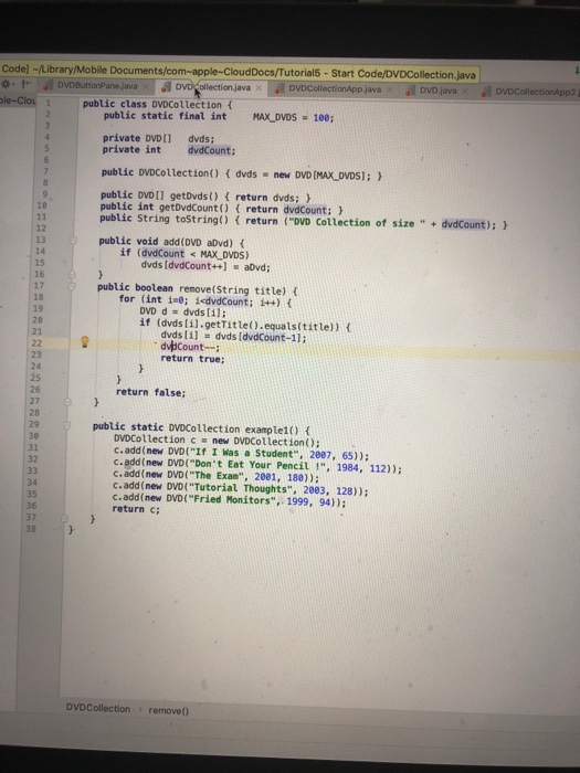 and use the model classes included on the assignment page as a