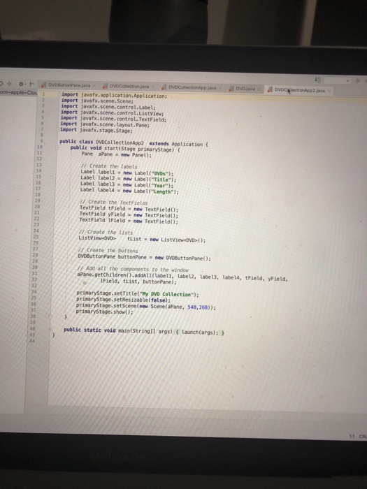 principles of OOP, such as encapsulation. A recording showing a demonstration of