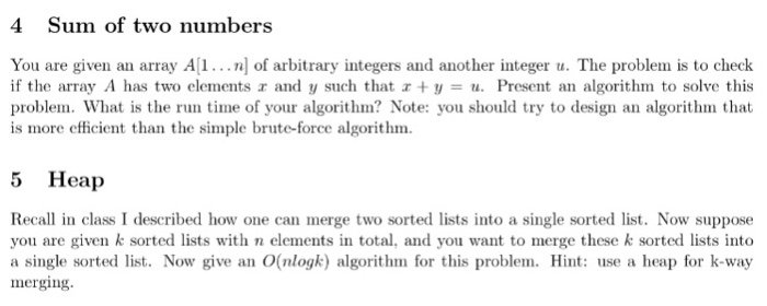  I need complete solution for this question Its from Algorithms and