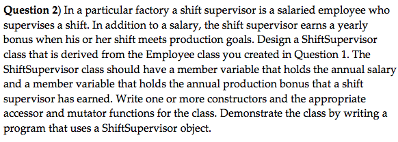 C++ Programming Inheritance topic #include #include #include #include using namespace std; class