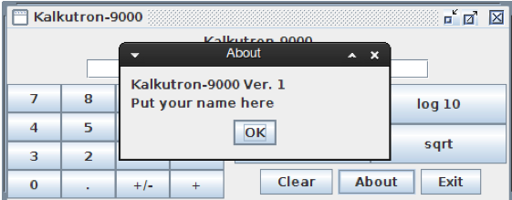 Complete the code in the provided View class to implement this GUI
