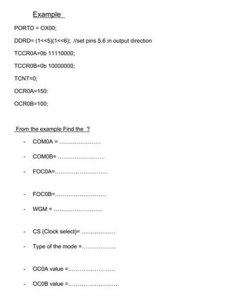  I need this solution asap. will upvote Example PORTD = OX00: