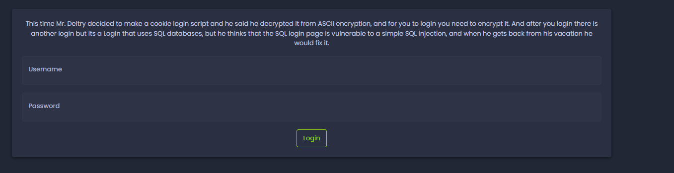  would fix it. Username Password 