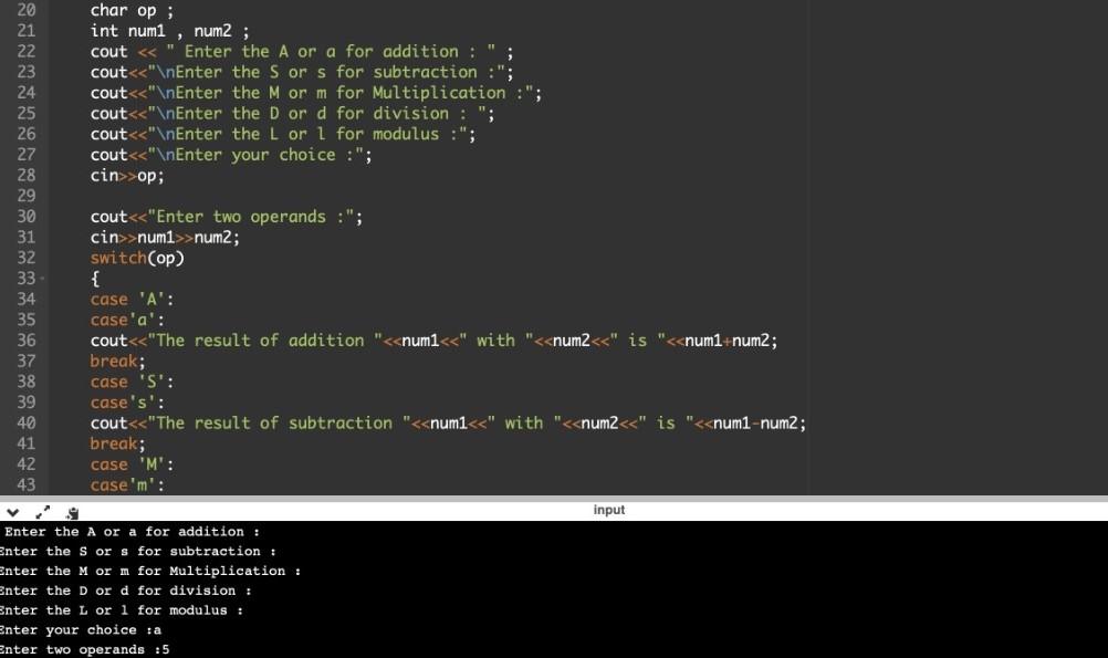 this code this is C++ 13 14 #include 15 16 using namespace