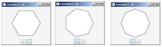 Project: N-Sided Regular Polygon Problem Description: Write a program that displays a