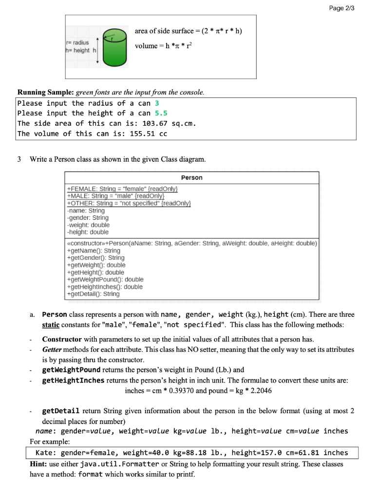 data types To be able to use classes (Formatter, Math, Scanner, String)