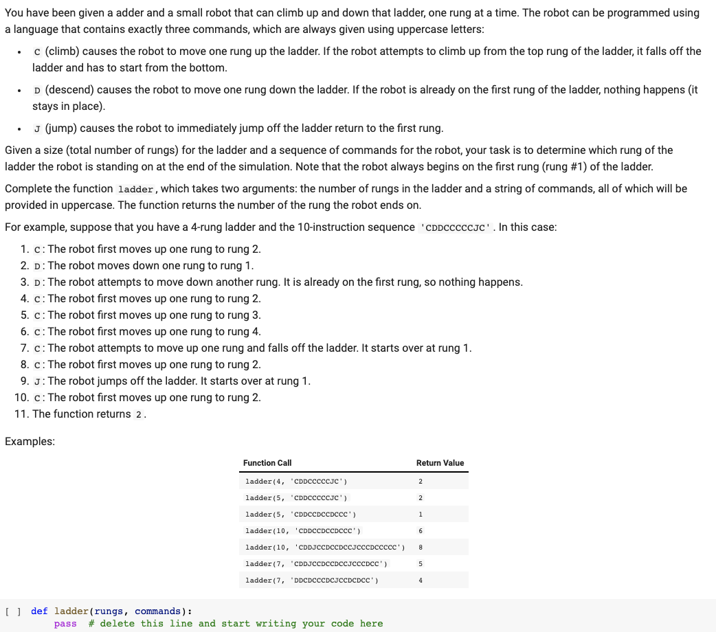 You have been given a adder and a small robot that