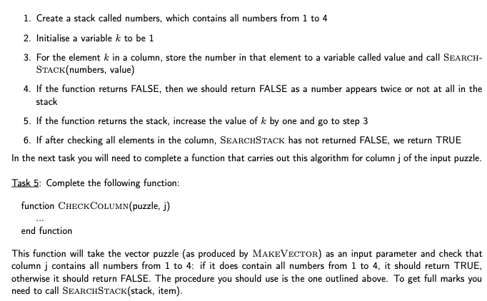  a 1. Create a stack called numbers, which contains all numbers