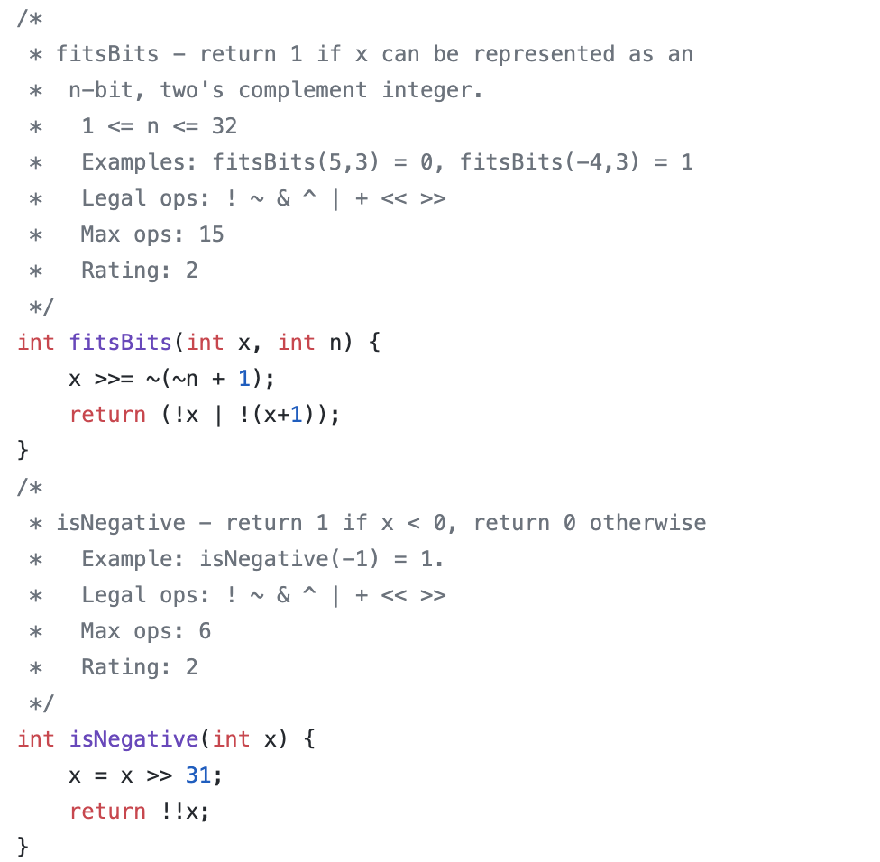 Please explain this bit-wise operation line by line * * /* *