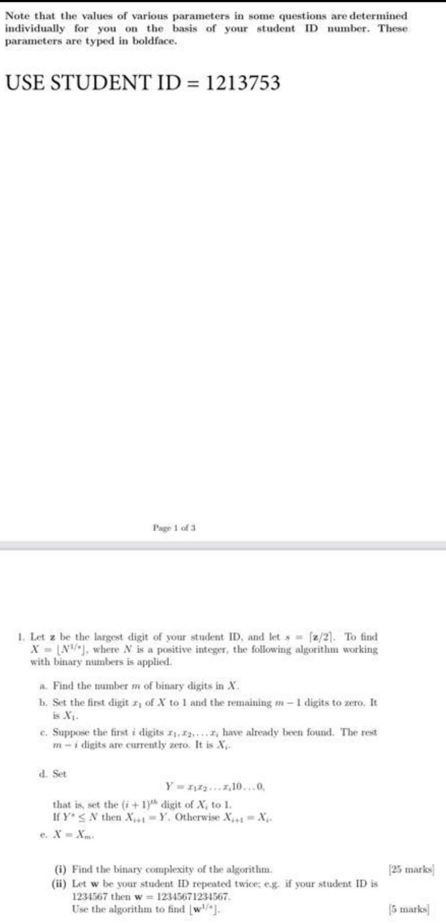 need ans in 30 mints plzz Note that the values of