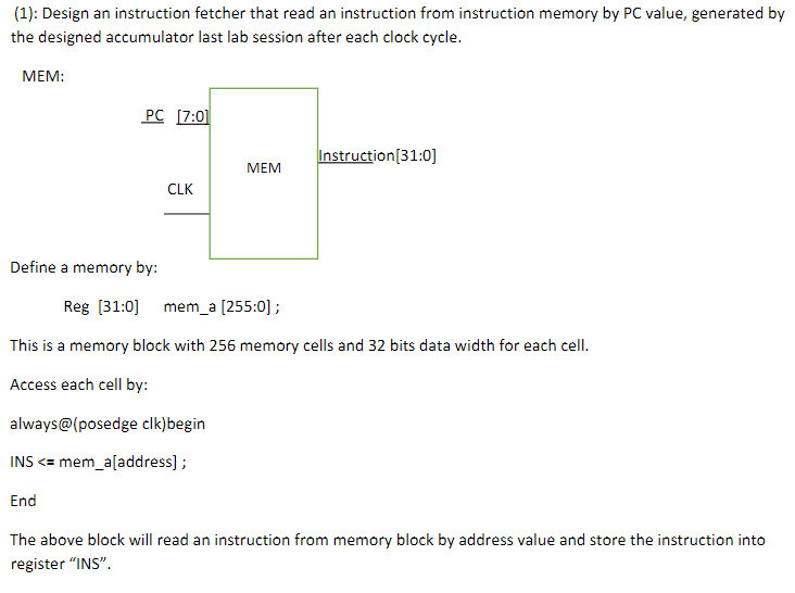 code from last lab module ALU(A, B, reset, opcode,result ); input