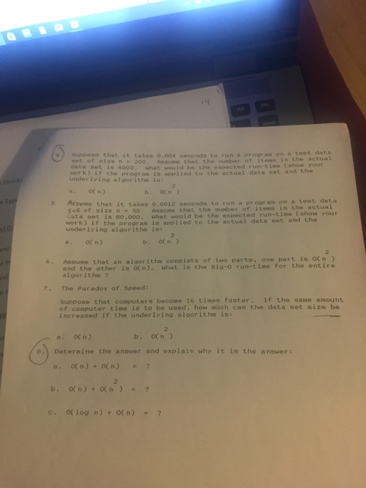 answers for me and show all your steps please. I need help