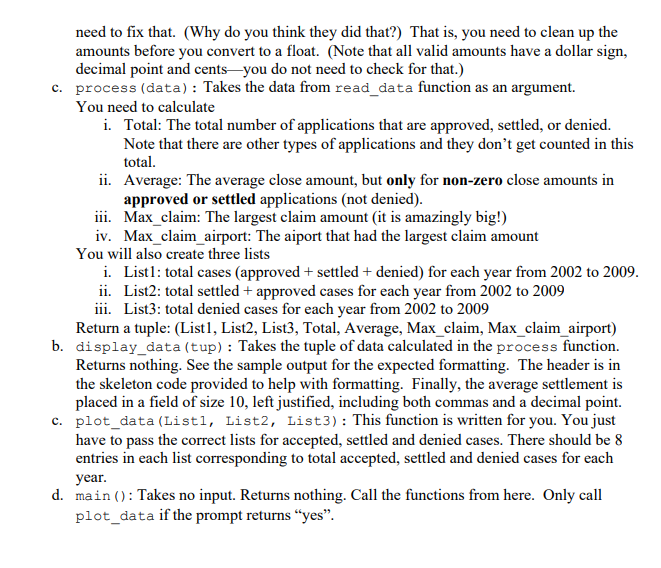 more experience on the use of 1. Lists 2. iteration 3. string