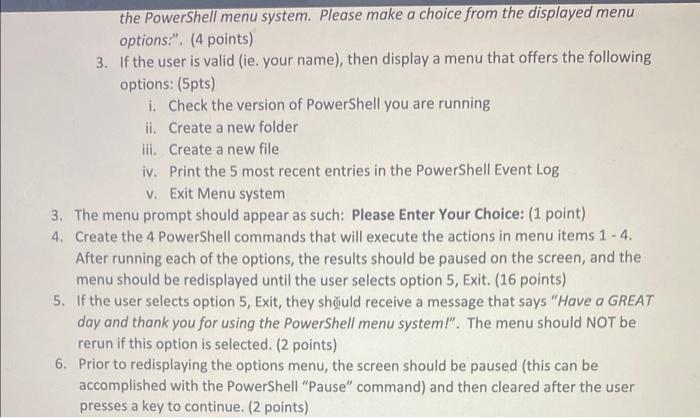 initials of your first and last name. 2. The script should do