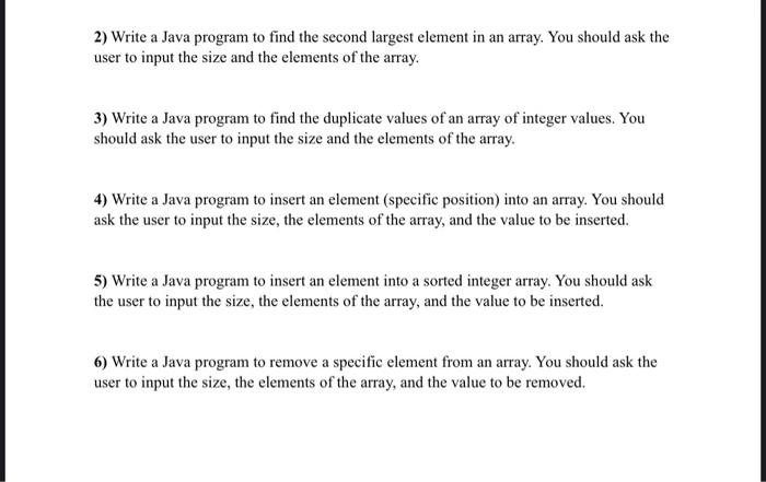 hello, please use regular java, along with the use of arrays! please