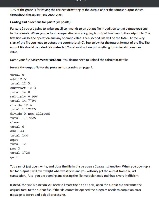 Quit the application. 1 Add 2 Subtract 3 Multiply 4 Divide 5