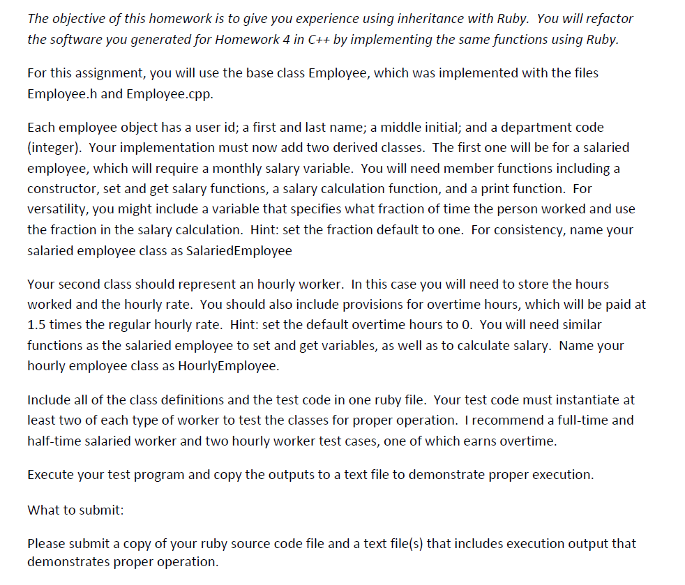 This is a ruby programming assignment. please provide the copy of the