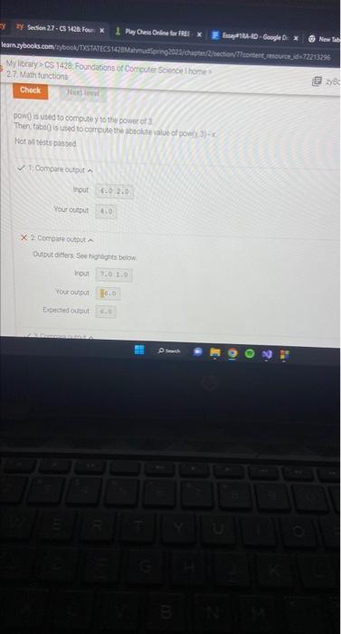 Ex: If the input is 4.02.0, then the output is: 4.0 powit