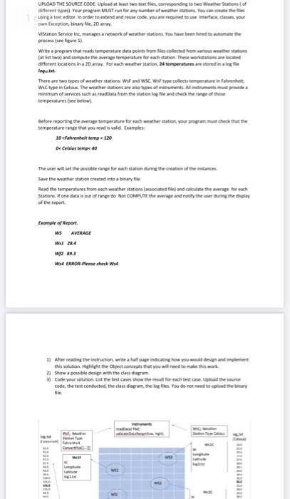 UPLOAD THE SOURCE CODE. Upload at least two text files, corresponding to