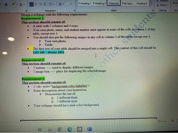 I need the programe code and the sample output screenshot in Html.