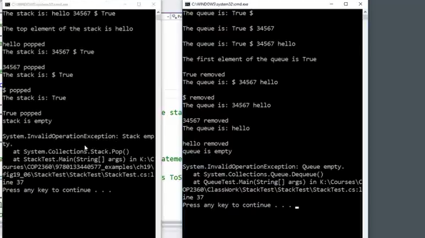 Read https://msdn.microsoft.com/en-us/library/7977ey2c(v=vs.110).aspx to learn Queue class. Based on "StackTest" Example, convert Stack