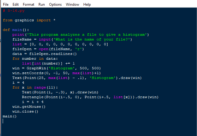 Chapter 5, Exercise 16: Write a program to draw a quiz score