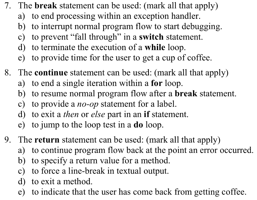 following 2 questions are related 5. List the five (5) primary flow-of-control