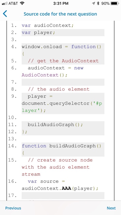 for the next question HTML code: src="http://mainline.i3s.u nice.fr/mooc/drums.mp3" 2 id="player" controls loop