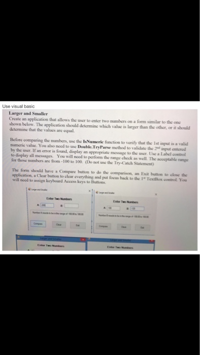  Use Visual Basic, IsNumeric , and range check (-100 to 100)