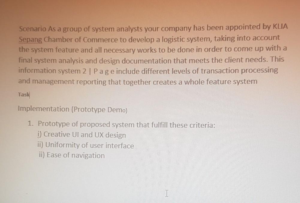  I needed to came up with user interface and ux design