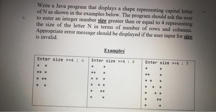 java loops help please please! Write a Java program that displays a