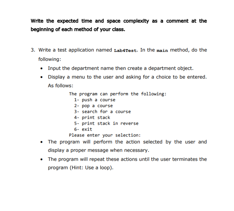 int ID; 11 course ID private String Name; // course name private