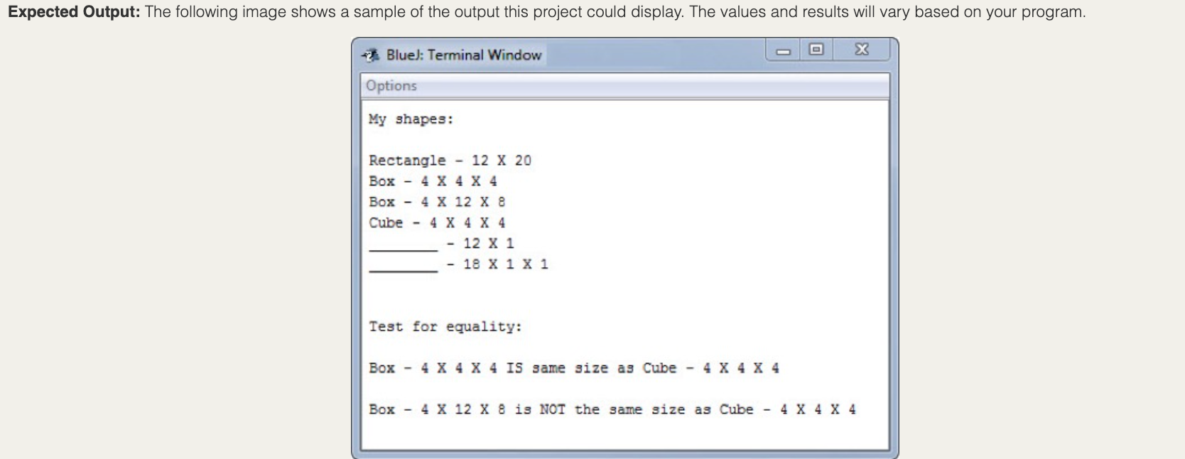 and make sure the program has all the components of the rubric.