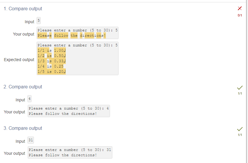 Question: Ask the user for a number between 5 and 30. For