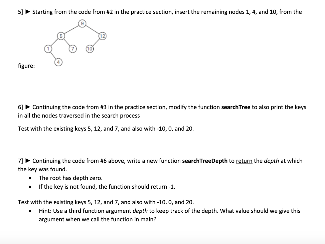  5] - Starting from the code from #2 in the practice