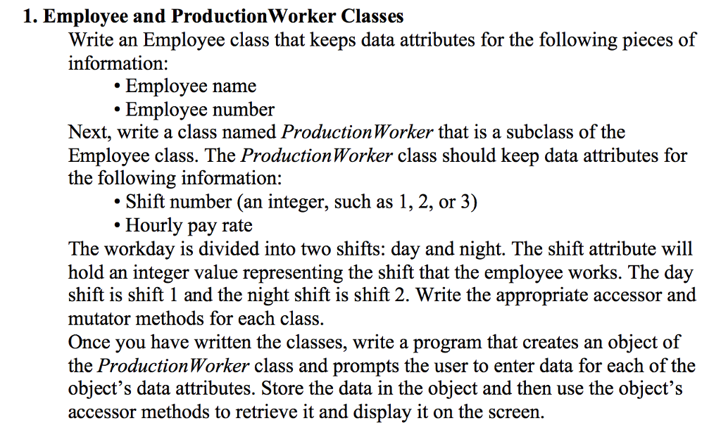 Python 3.6 Write an Employee class that keeps data attributes for the