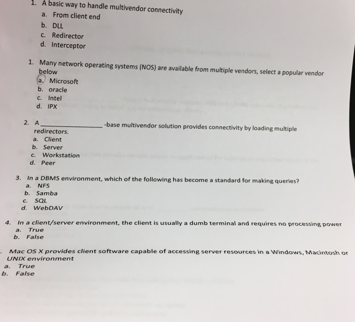  Help in microcomputer networking A basic way to handle multivendor connectivity