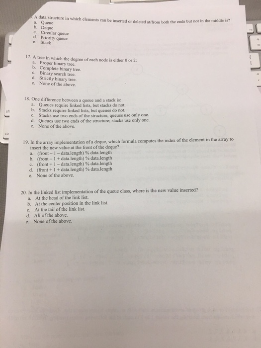 In the linked list version of the queue class, which operations require