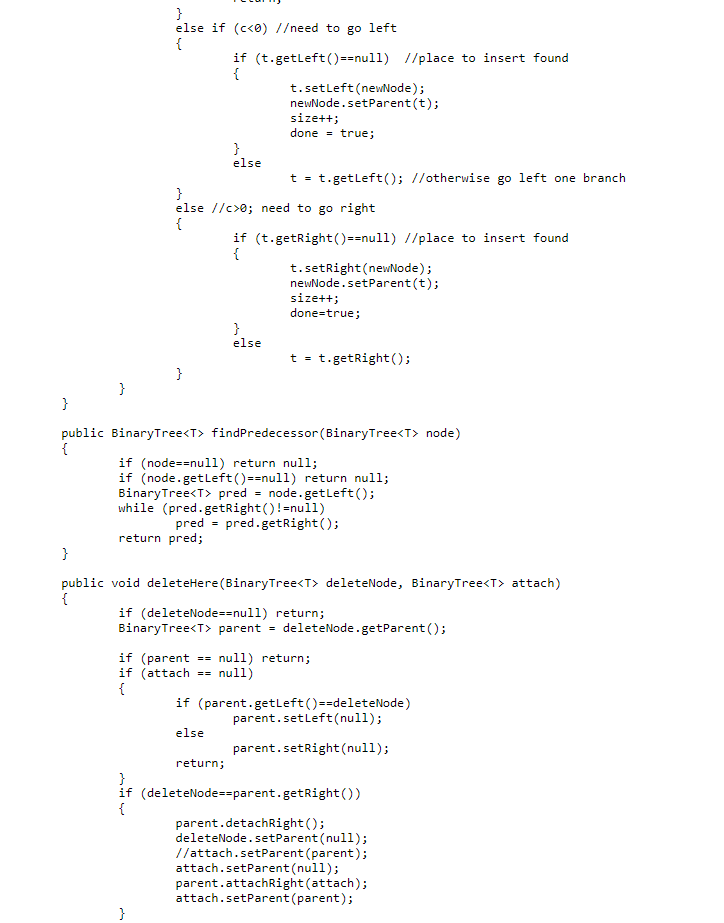 basic client program BinarySearchTreeDemo.java with the following skeletal structure: public class BinarySearchTreeDemo{